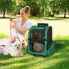 Trasportino Zaino 2 in 1 per Cani e Gatti con Ruote