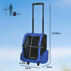 Trasportino Zaino 2 in 1 per Cani e Gatti con Ruote