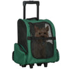 Trasportino Zaino 2 in 1 per Cani e Gatti con Ruote