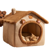 Cuccia per Gatti a Forma di Casa – Cuccia Rimovibile e Lavabile, Nido Invernale Caldo e Morbido, Regalo di Natale per Gatti