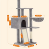 Tiragraffi a 4 piani  per Gatti da 135 cm