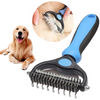 Professional Dog Hair Removal Brush  Fur Knot Cutter and Grooming Comb for Puppies and Cats